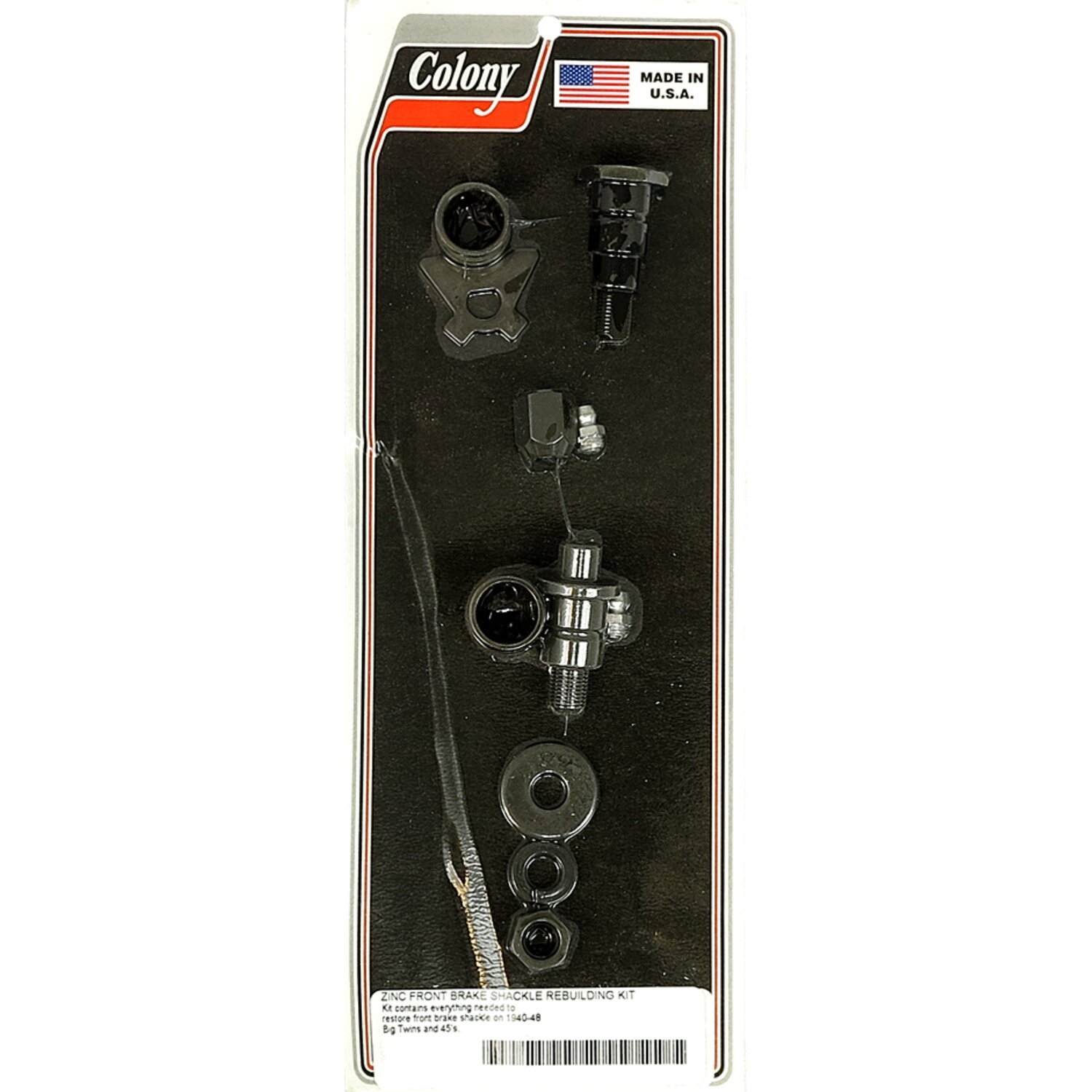 Colony, front brake shackle rebuild kit