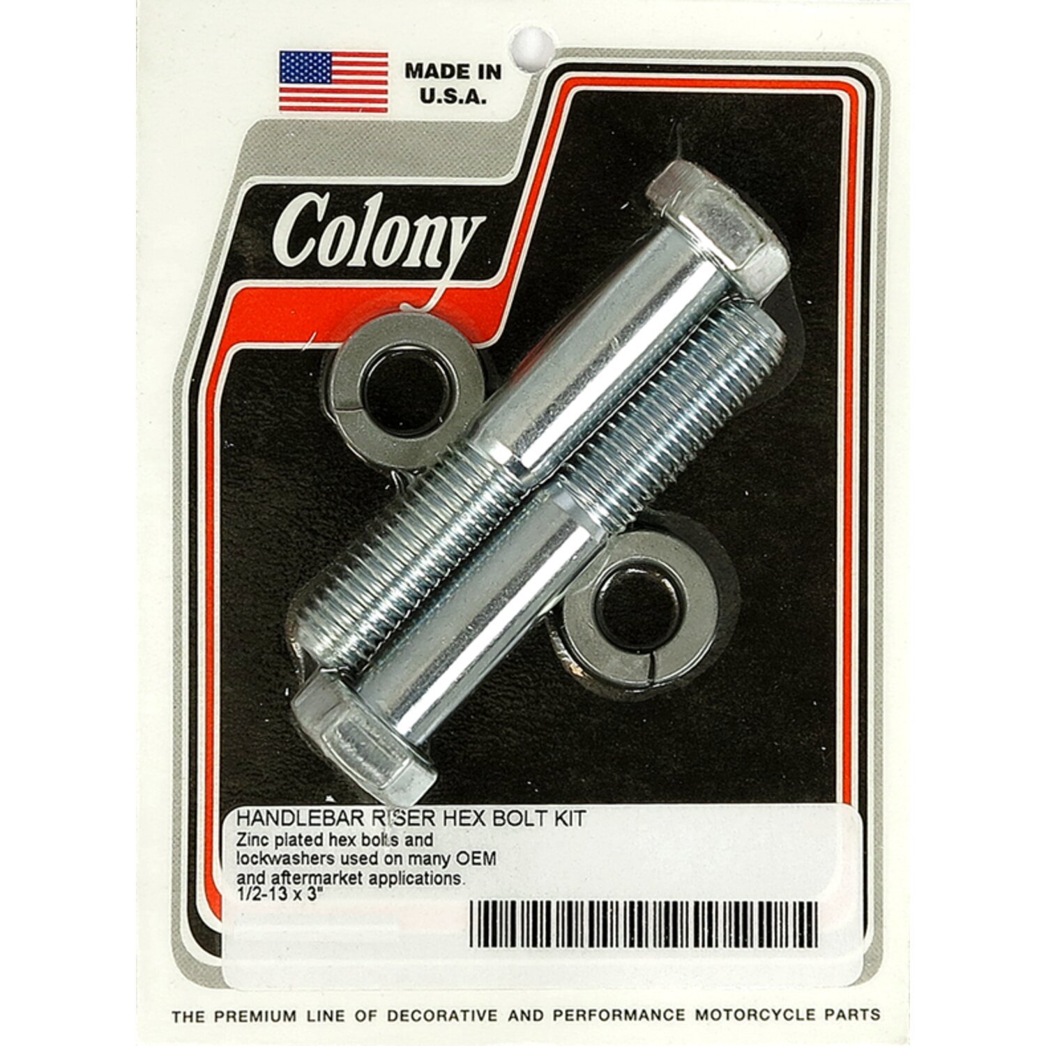 Colony riser bolt set, Silver, Satin