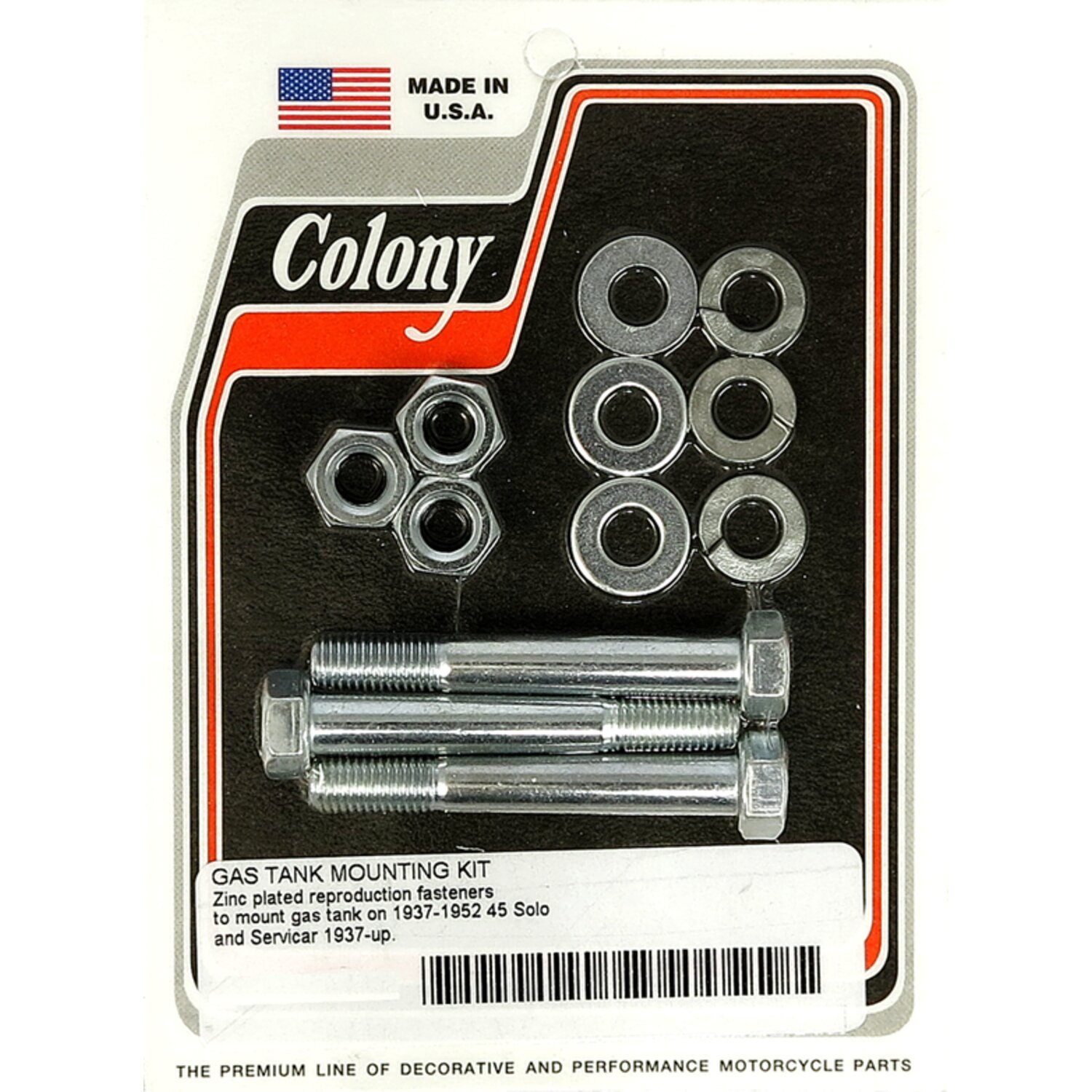 Colony, oil tank mount kit, Zinc plated