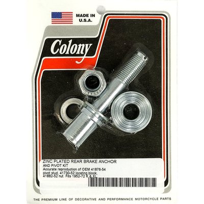 Zinc, repl. 41876-54 stud, 41730-52 locating block, 41882-52 nut, 41730-73 spacer