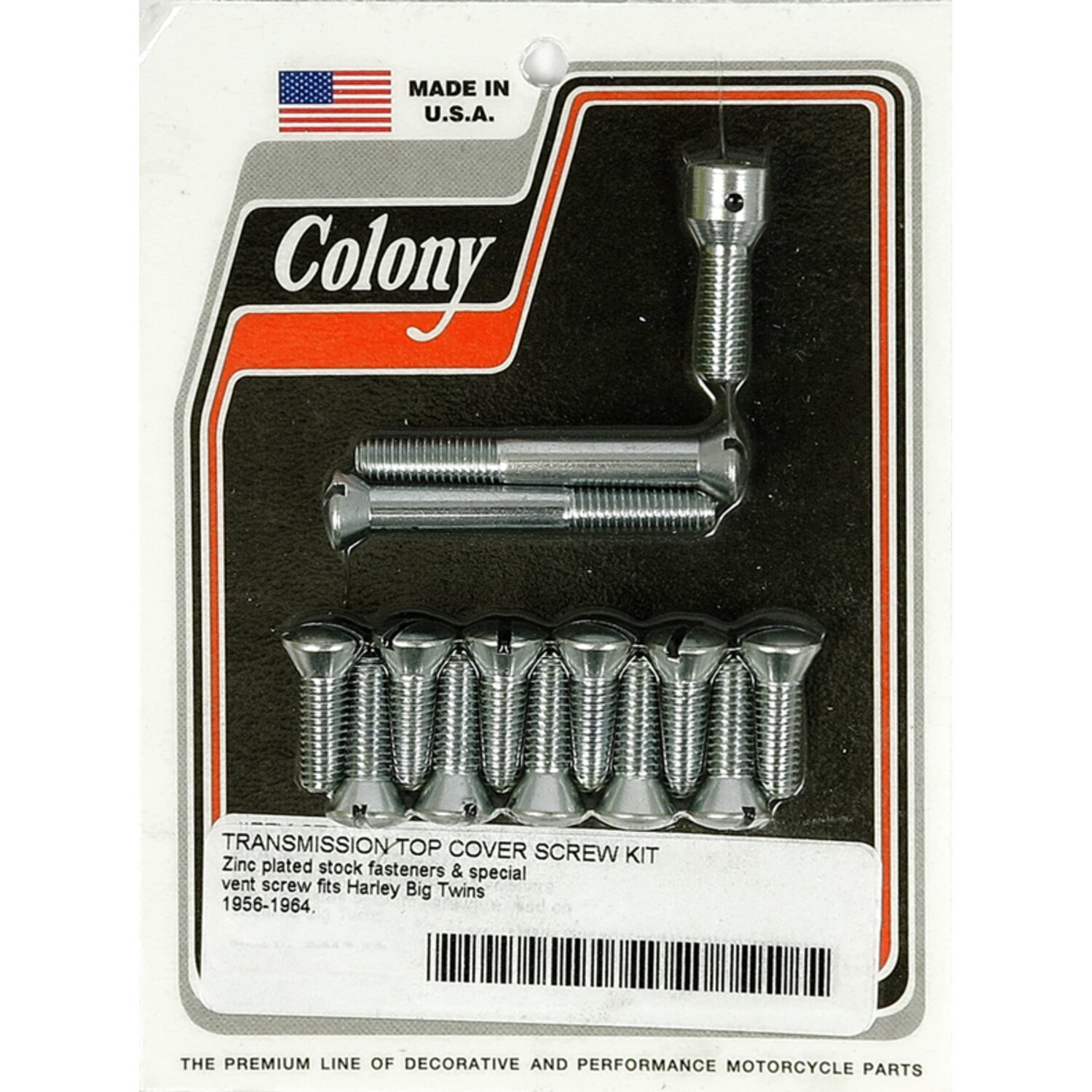 Colony transm top cover screw kit, Silver