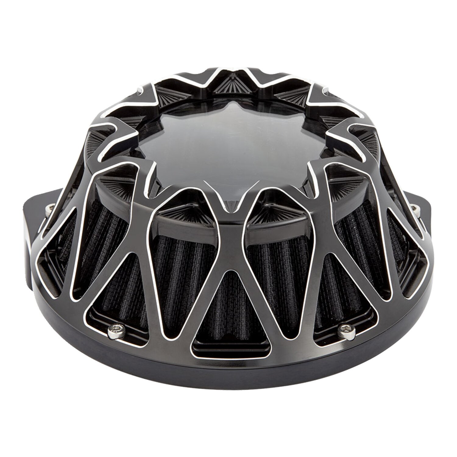 Arlen Ness, CrossFire air cleaner kit. Black CM, Contrast Cut