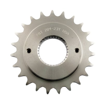 1.310" (33.27mm) offset; Used when converting from belt to chain drive; CNC machined; 8620 alloy steel; Heat treated; Nickel plated
Note: Will fit 91-92 XL models but lockplate bolt location is different