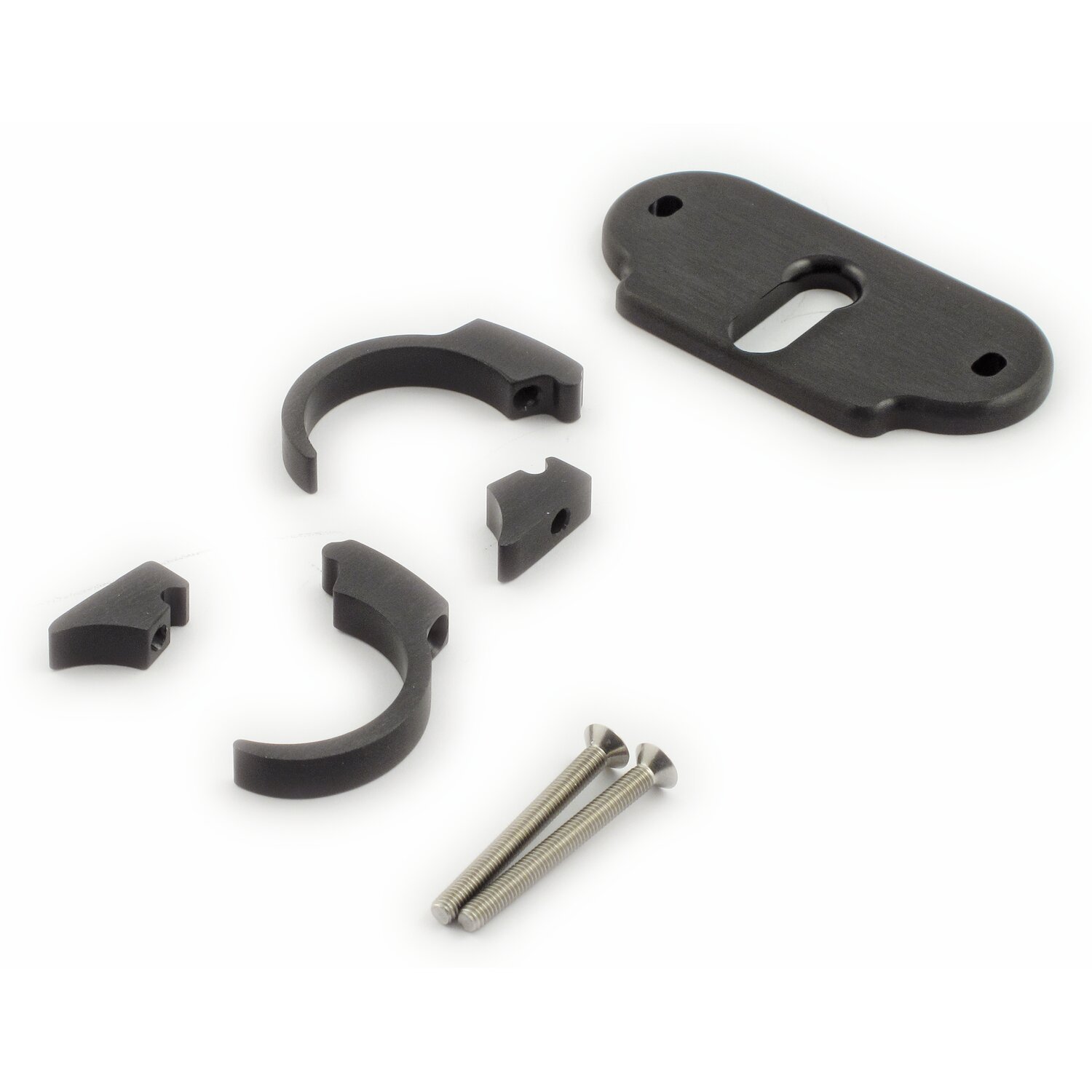 Motogadget, MSM combi bracket clip kit. 1, Black