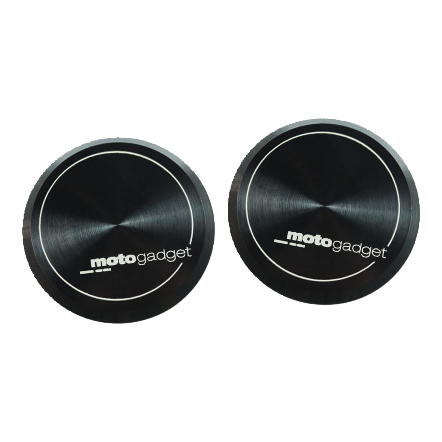 Motogadget, end caps for mo.grip handlebar grip set, Black, Matte