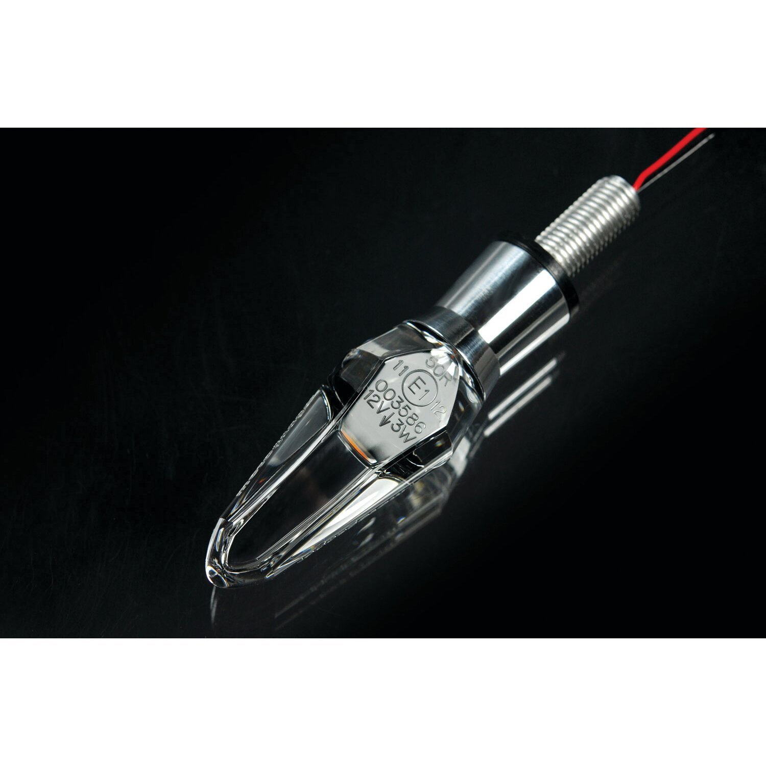 Motogadget, mo.blaze Ice LED turn signals, Black, Polished