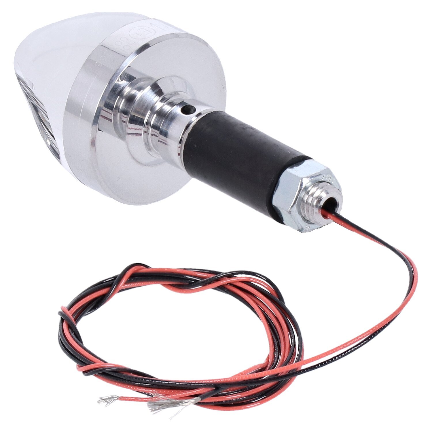 Motogadget, mo.blaze cone in-bar turn signals, Silver, Polished