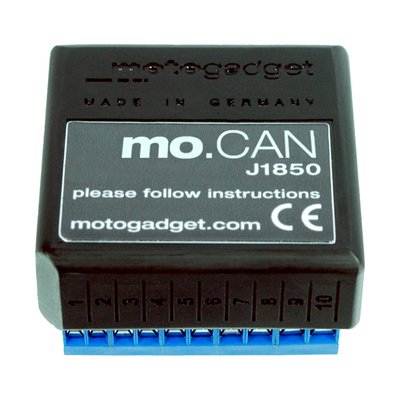 Enables H-D models, equipped with the J1850-bus system, to control instruments and indicator lights. ABE approved. This connector makes the connection between the Motoscope Tiny and the H-D J1850-bus system. A plug & play system since it takes OEM speedo connector.   
Used in combination with all Motogadget instruments (excl. Motoscope Pro). 

Note: Model years as mentioned are indications only since H-D mixed and matches systems. 
Note: Late models come with CAN-bus wiring. These will not fit.