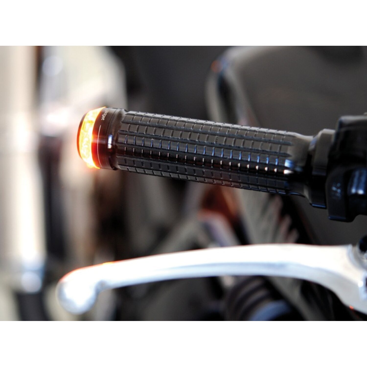 Motogadget, mo.blaze disc LED turn signal. Black, right, Clear