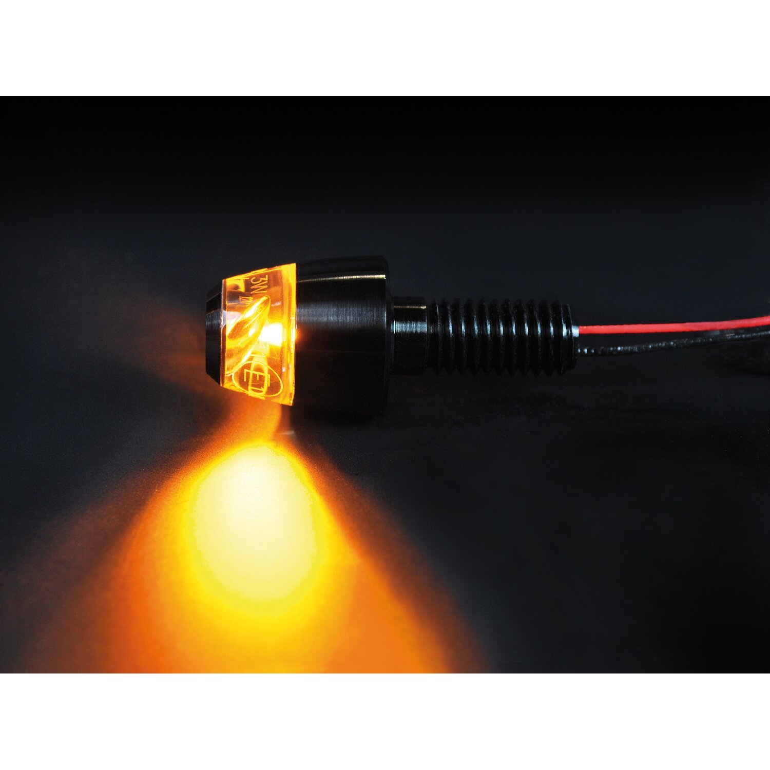Motogadget, mo.blaze pin LED turn signals, Black