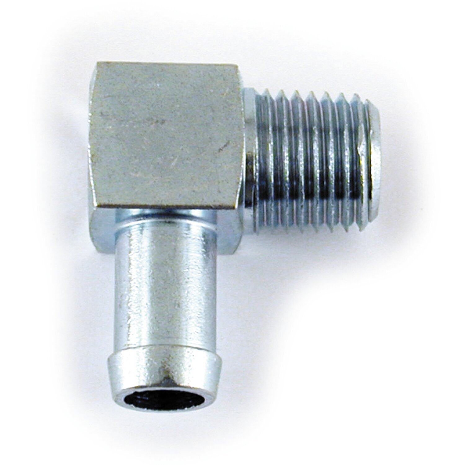 Oil hose fitting, 90 degrees. 1/4" NPT to 3/8