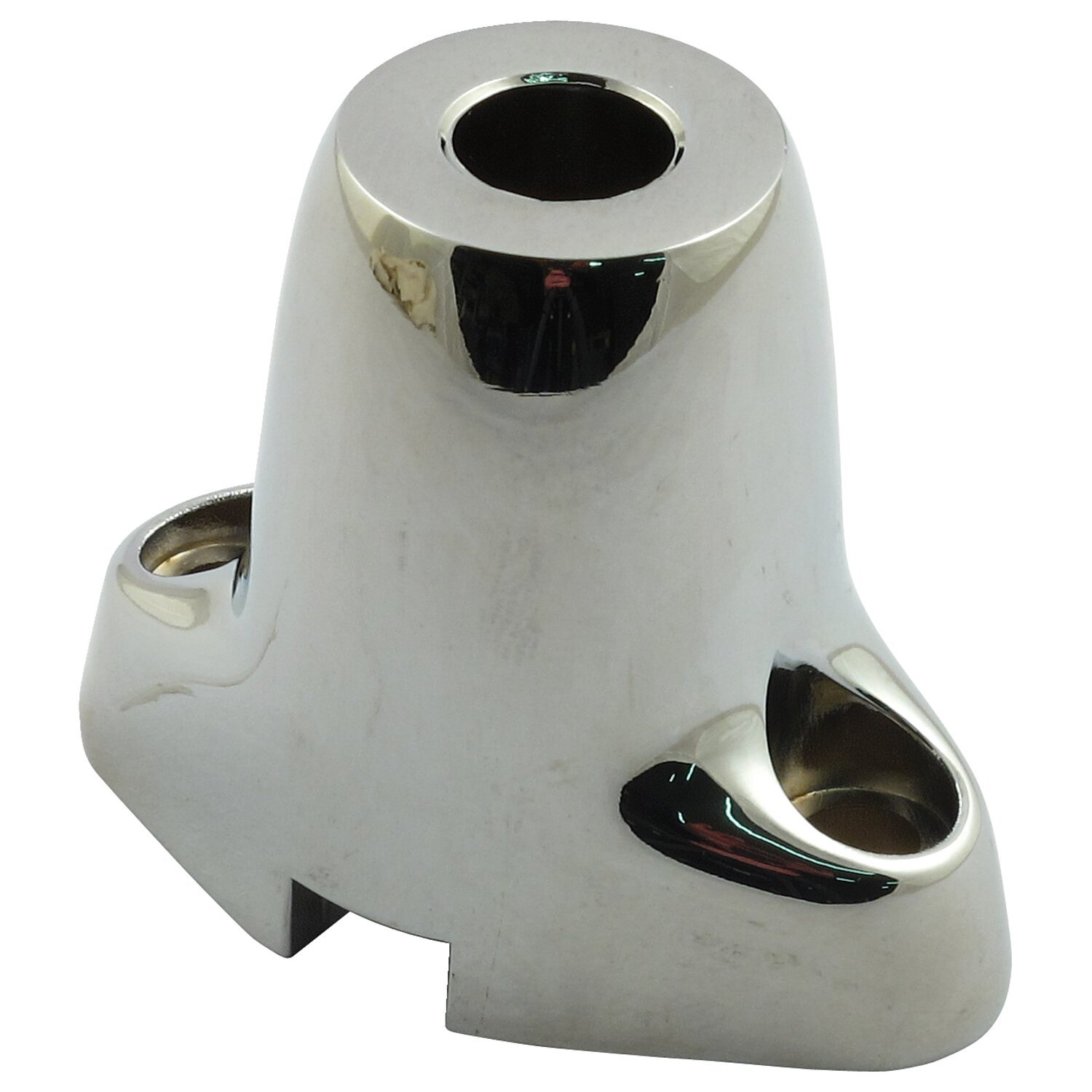 Front turn signal stand-off bracket, Unpainted, Chrome