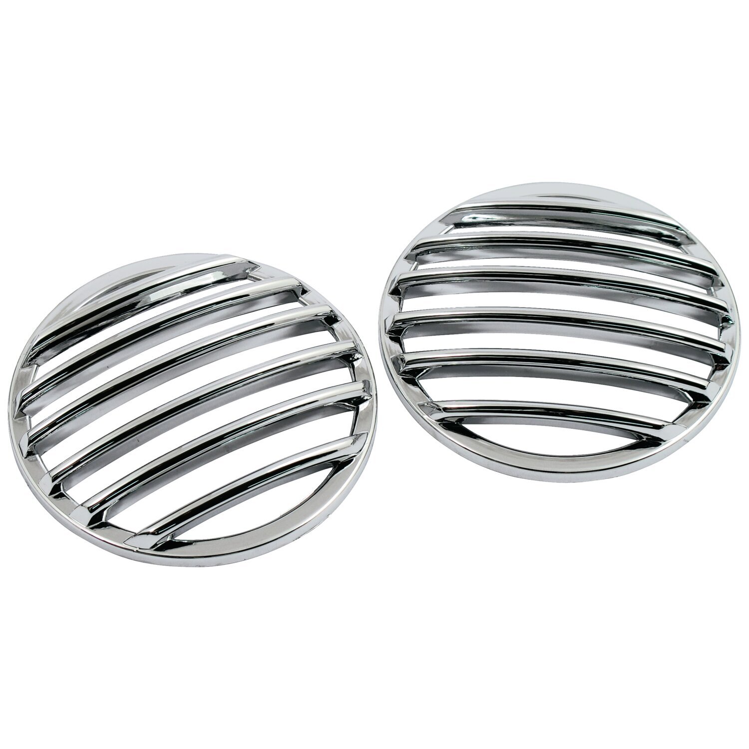 FL turn signal lens grill, Chrome