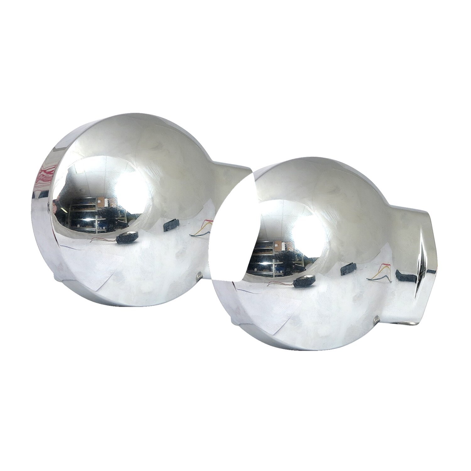 86-up style FL LED turn signals. Front, White, Chrome