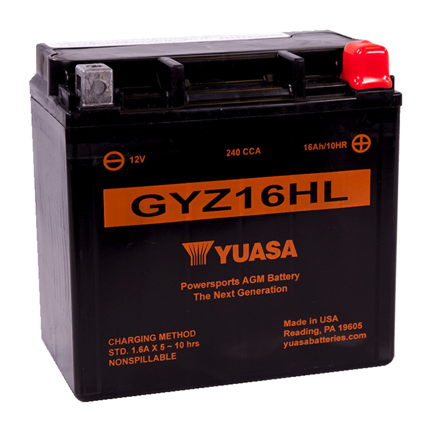 Yuasa, GYZ series AGM battery GYZ16HL