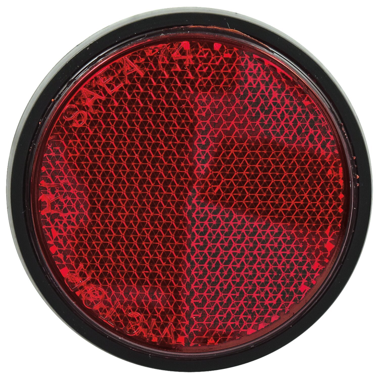 Chris Products, reflector. Round 2-1/2, Red