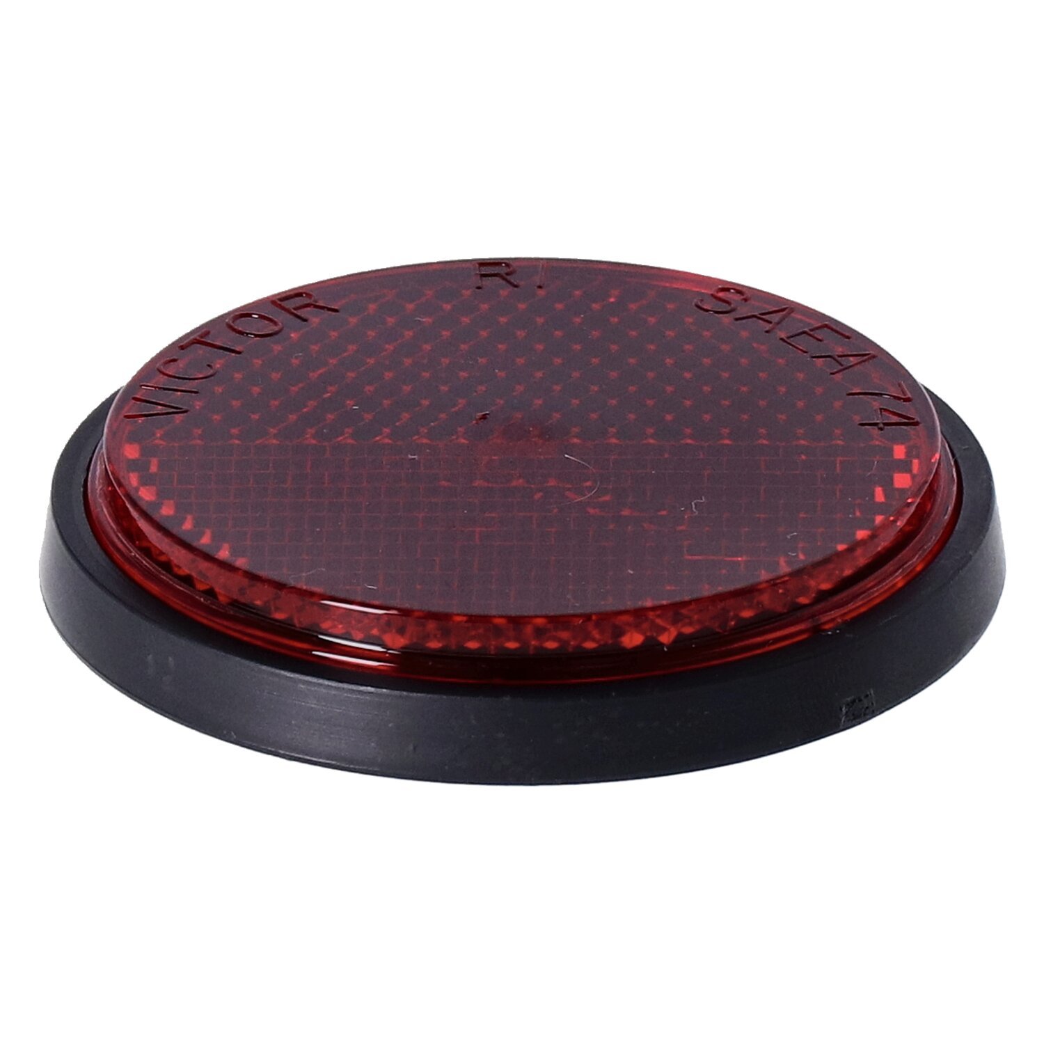 Chris Products, reflector. Round 2-1/2, Red