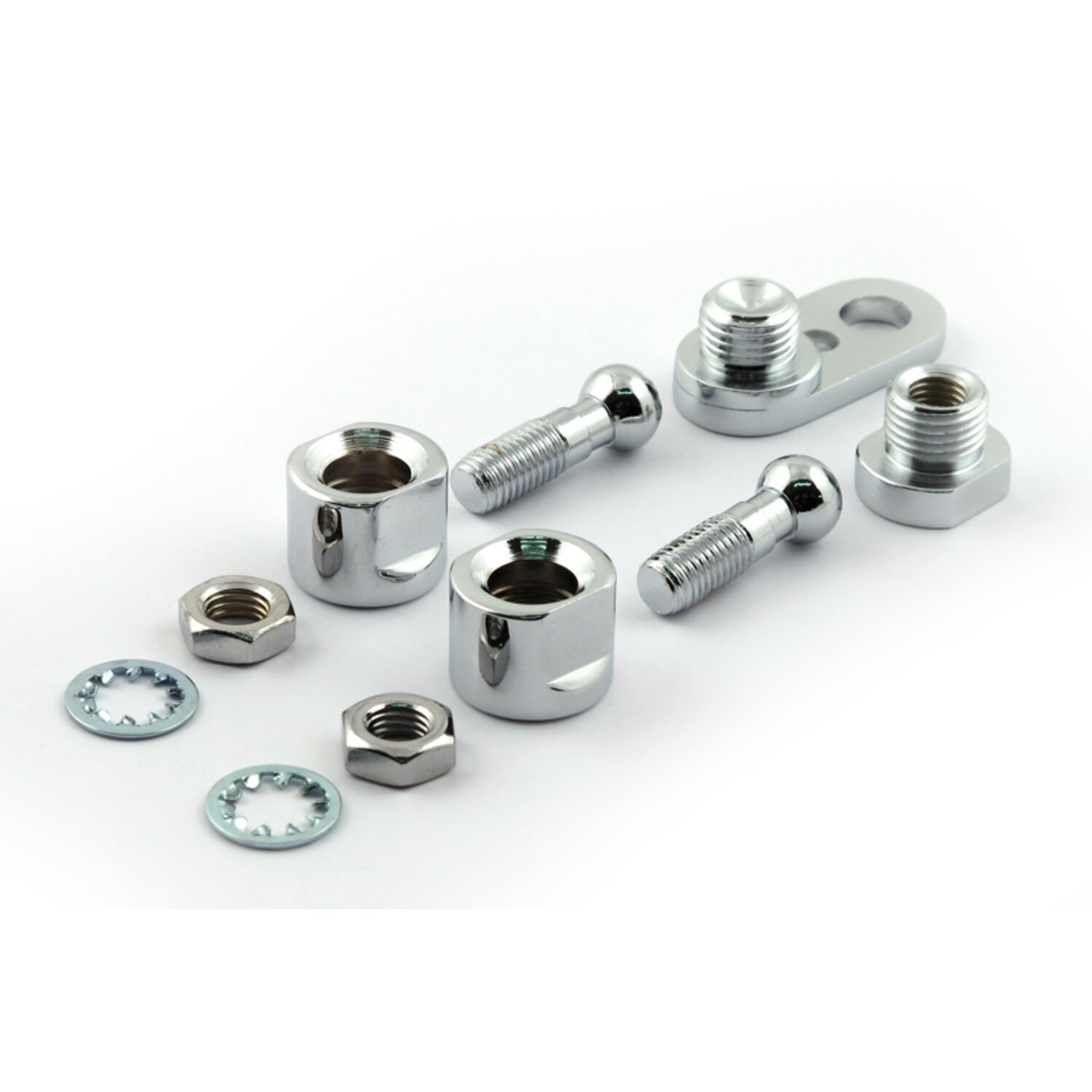 Chris Products, turn signal mount kit. Front. L/R, Chrome