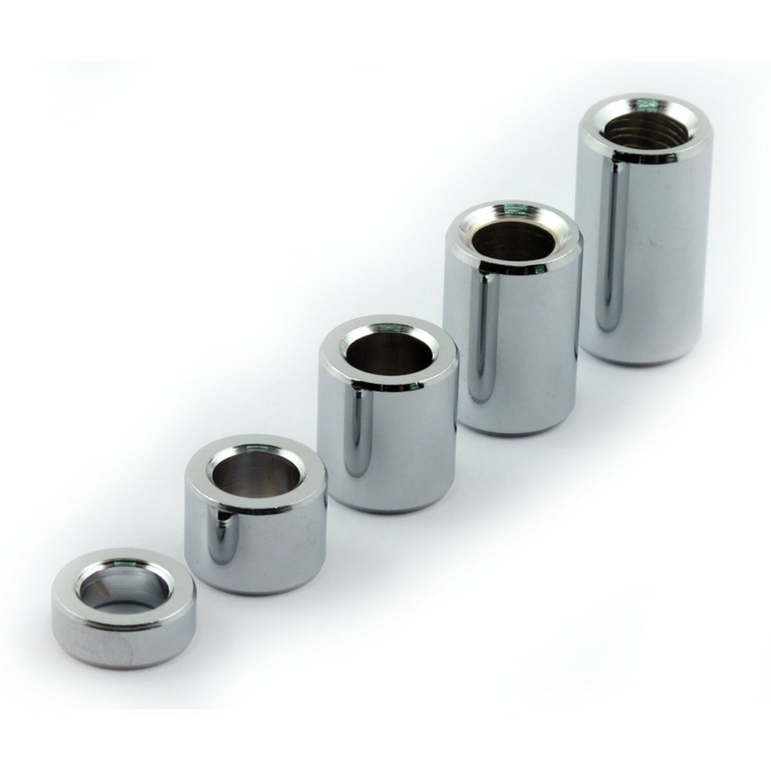 Chris, turn signal spacer kit, Silver, Chrome