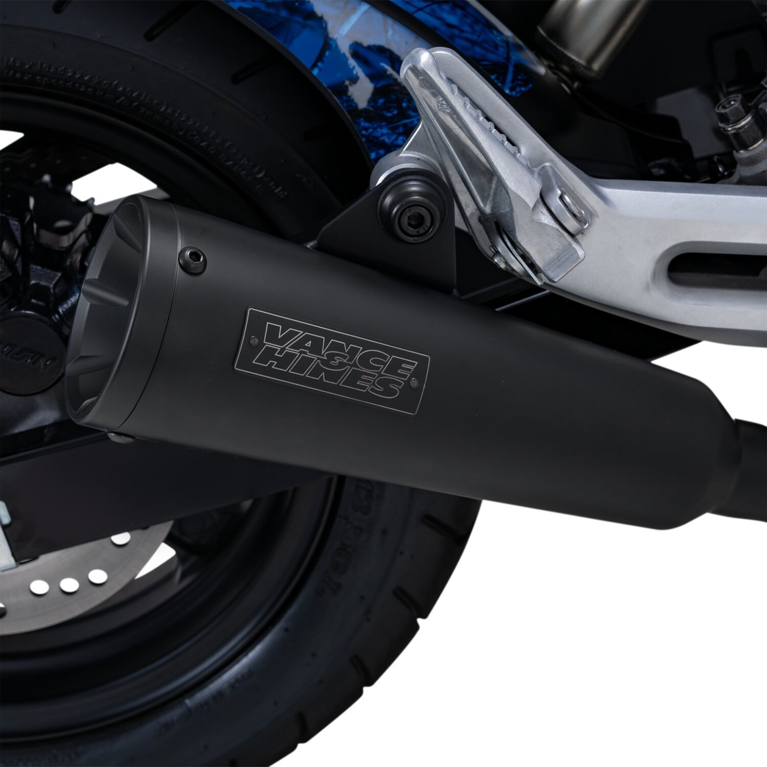 Vance & Hines, Upsweep slip-on, Black, Matte