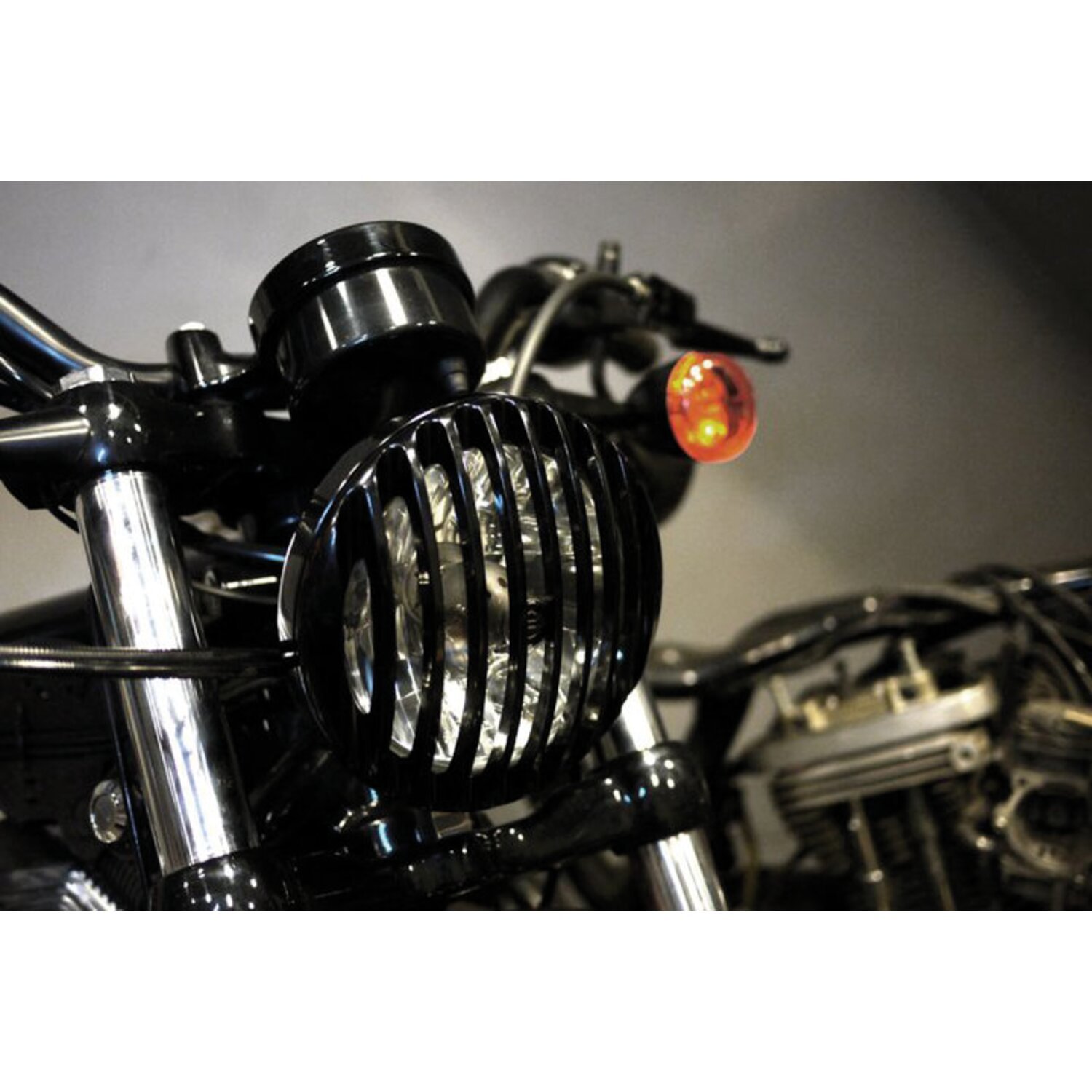 Rough Crafts, headlamp grill 5-3/4, Black, Matte