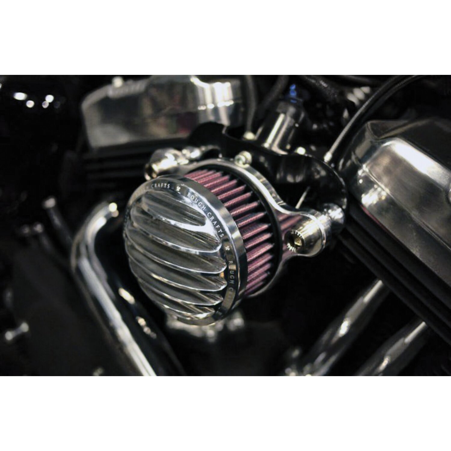 Rough Crafts, air cleaner kit, Polished