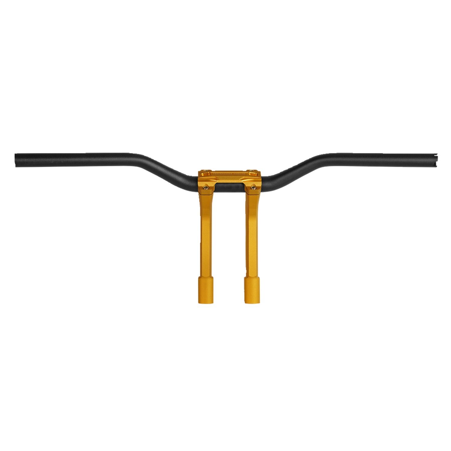 PM, 1-1/4" Phatbar & 12" riser kit. Gold Ops, Anodized