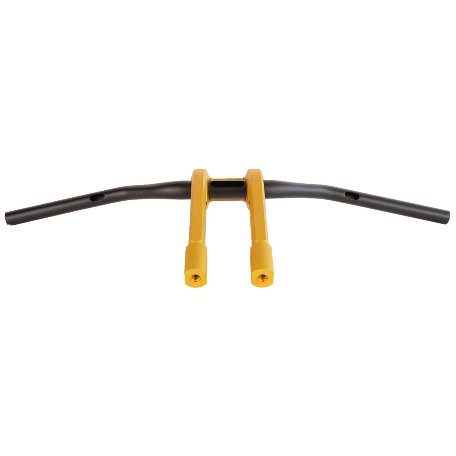 PM, 1-1/4" Phatbar & 12" riser kit. Gold Ops, Anodized