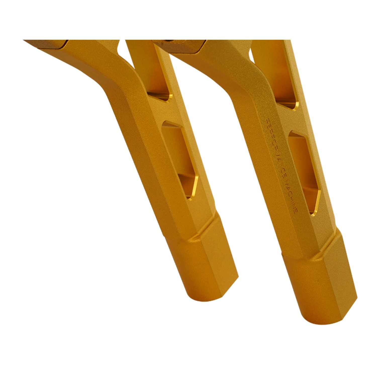 PM, 1-1/4" Phatbar & 12" riser kit. Gold Ops, Anodized