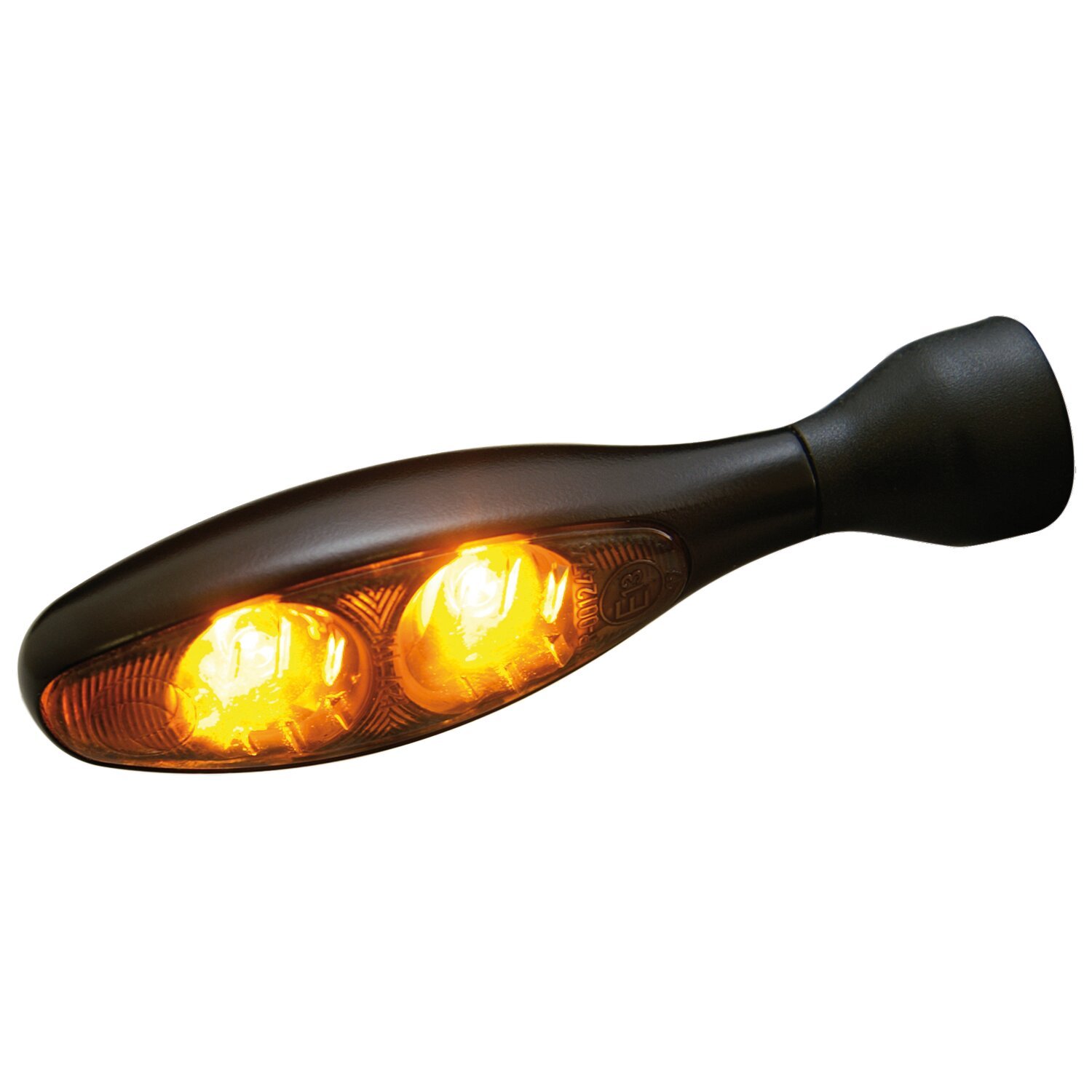 Kellermann. Micro 1000 Dark turn signal. Black. Front & rear