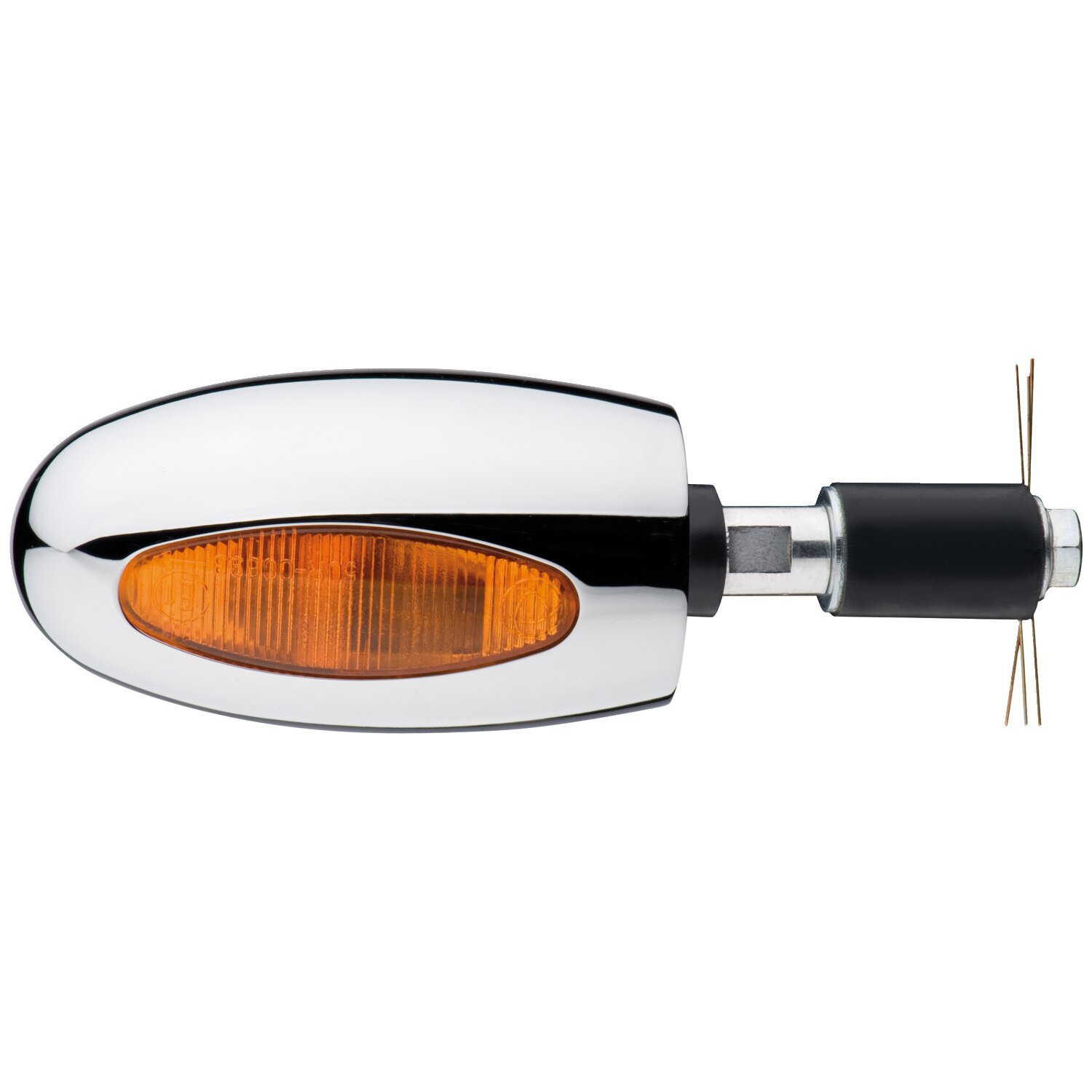 Kellermann, BL 1000 halogen turn signal. Chrome brass, Yellow
