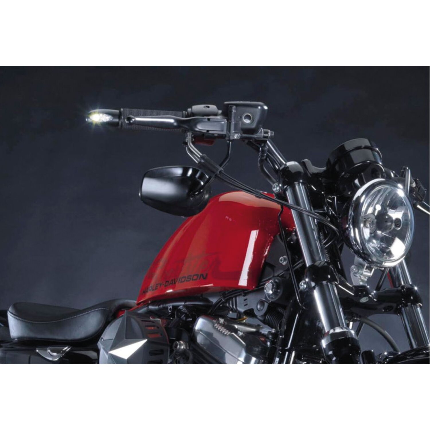 Kellermann, BL 1000 LED turn signal. Clear. Black brass