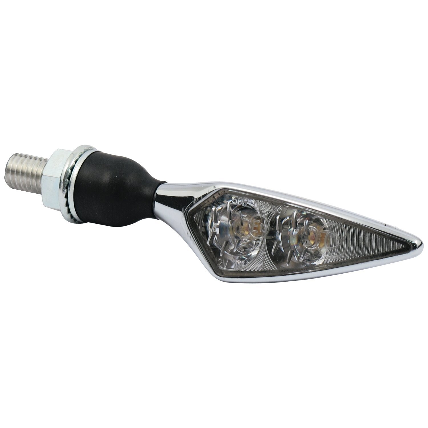 Kellermann, Micro Rhombus DF taillight/turn signal. RR, Red, Chrome