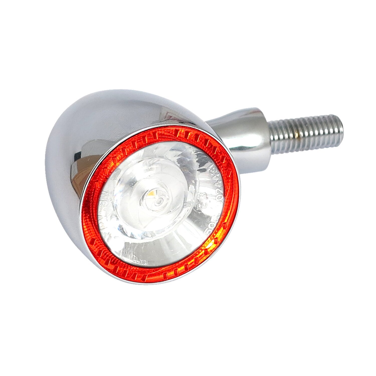 Kellermann, Bullet 1000 DF 3-1 turn signal/taillight combo, Red, Chrome