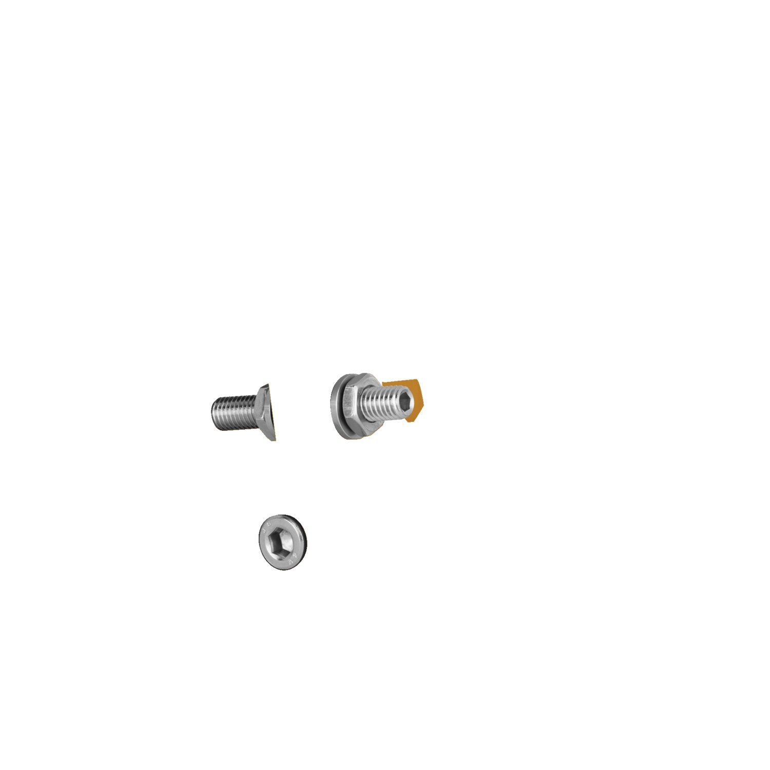 Performance Machine, Axle adjuster kit. Gold anodized, Polished