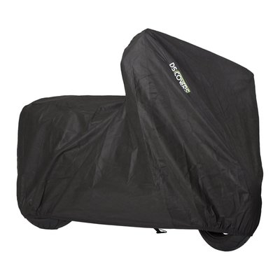 Soft polypropylene material with a non-stretch fit.
Motorcycle cover for indoor protection against dust and dirt.
• Protects your motorcycle against dirt in the shed or garage.
• Elastic hem for perfect enclosure.
• Double-stitched seams for long lifetime.
• Water-repellent.
• Breathing.
• Material: soft polypropylene.
• Comes in handy storage bag.
Note: Determine the right size of the cover by measuring the length, width and height of your motorcycle. The correct size of the cover has a length that is about 5-10 cm longer than your motorcycle length. For proper ventilation, we recommend to have the cover about 10-20 cm from the ground. In this way air can enter the cover from below and leave the cover through the air vents on top. If the dimensions lie between two sizes, then choose the larger of the two. Because the edge is elasticated, the cover will always fit well.