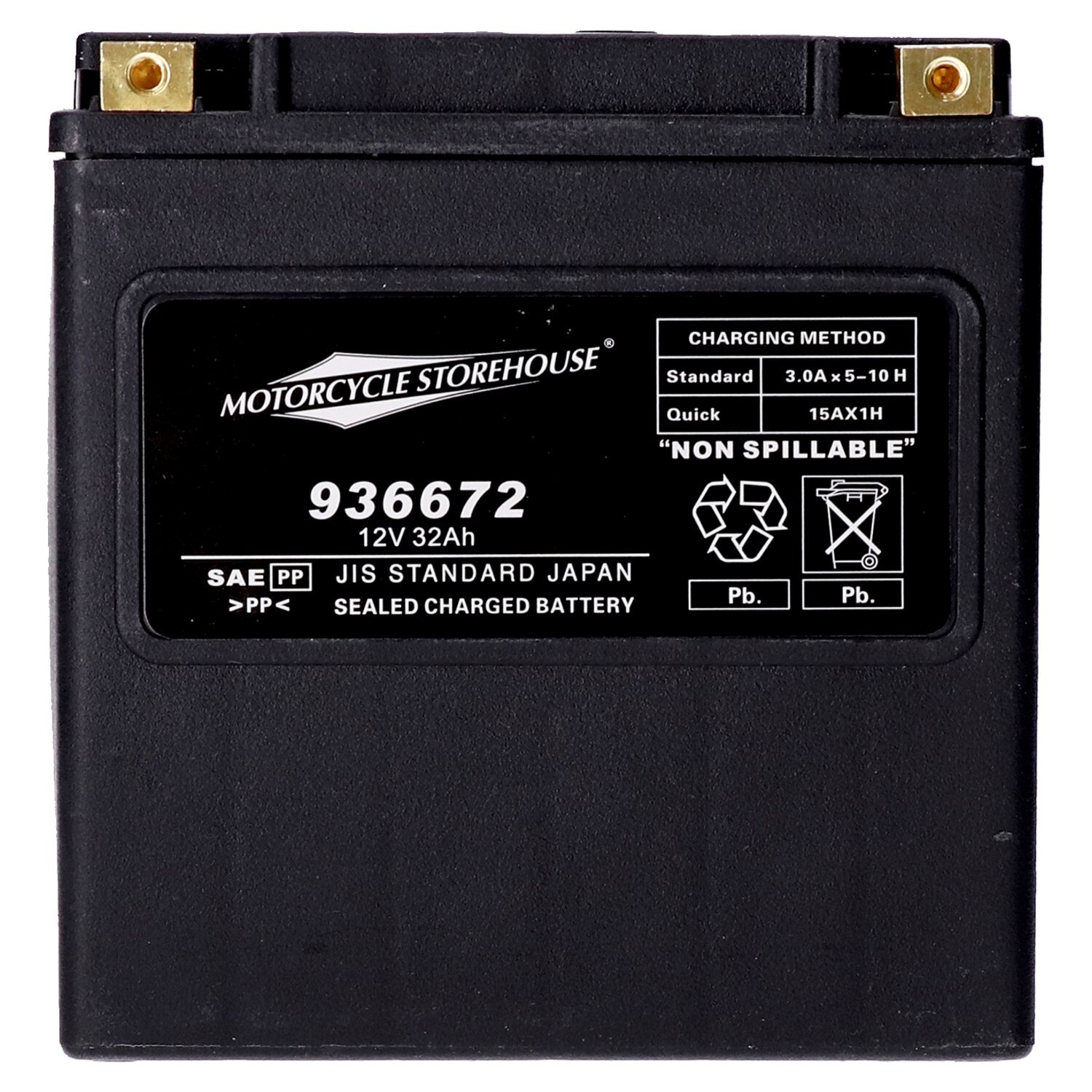 MCS, Standard Series - AGM sealed battery. 12v, 32ah. 450cca