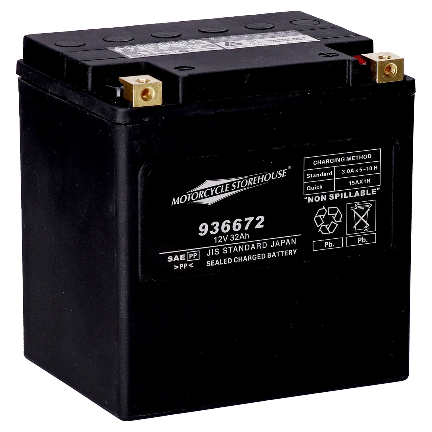 MCS, Standard Series - AGM sealed battery. 12v, 32ah. 450cca