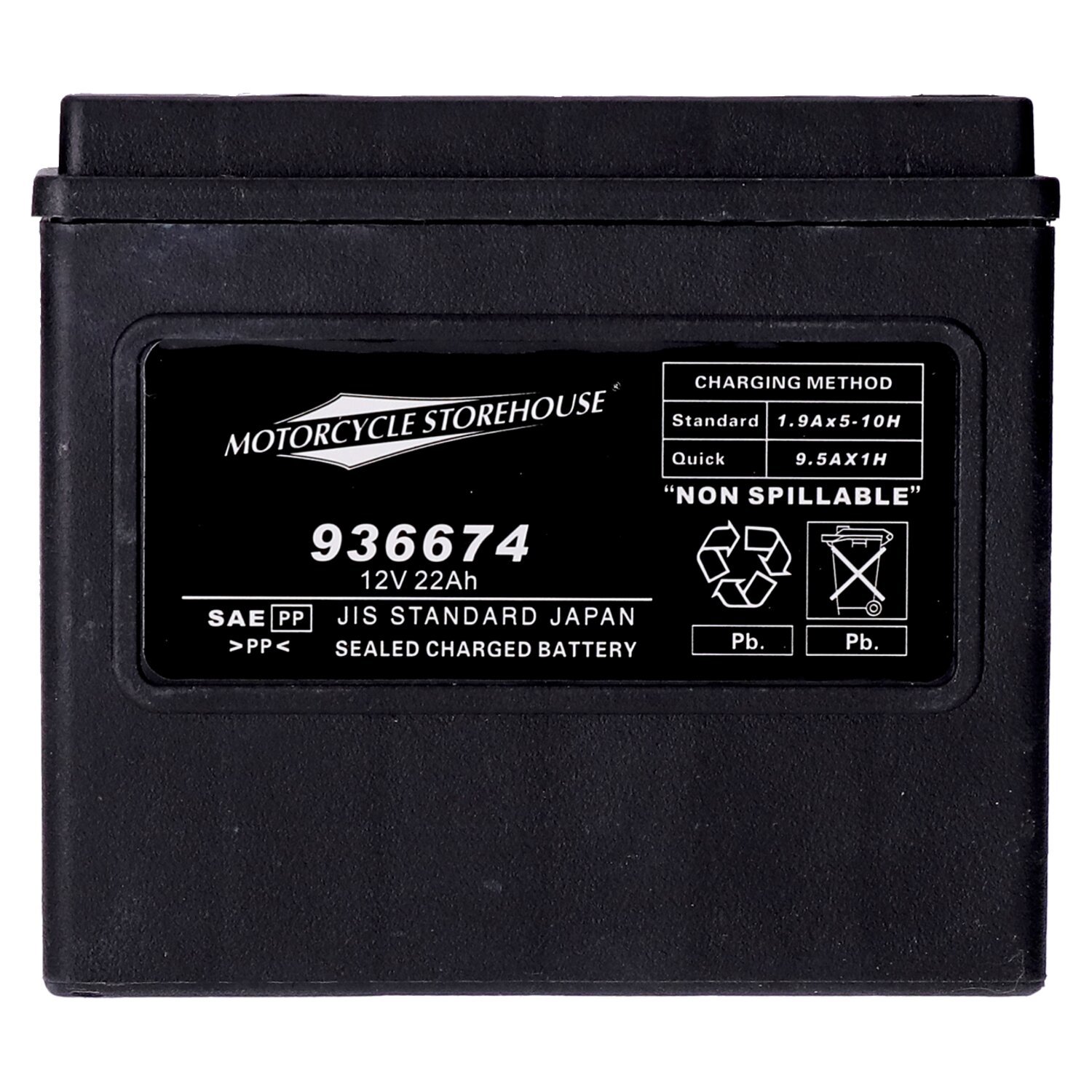MCS, standard series - AGM sealed battery. 12V, 22Ah. 325CCA