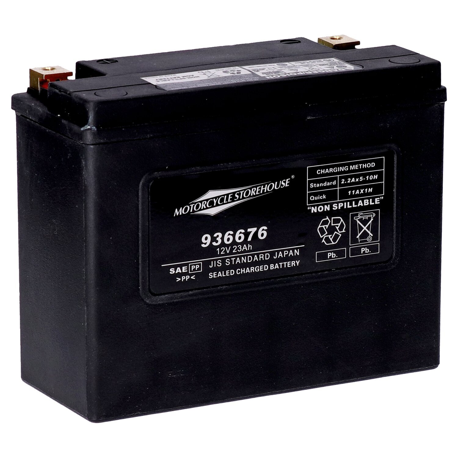 MCS, standard series - AGM sealed battery. 12v, 23ah. 360cca