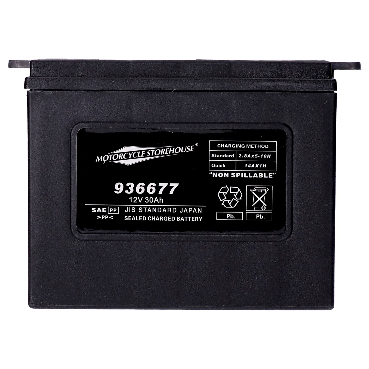 MCS, standard series - AGM sealed battery. 12v, 30ah. 370cca