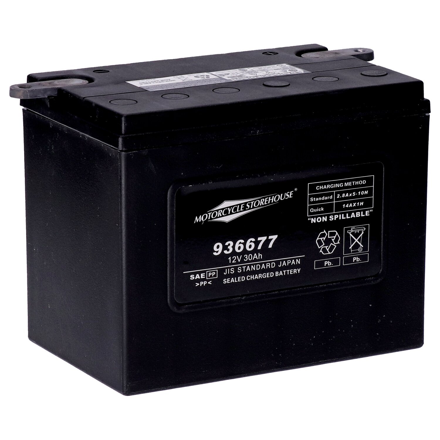 MCS, standard series - AGM sealed battery. 12v, 30ah. 370cca