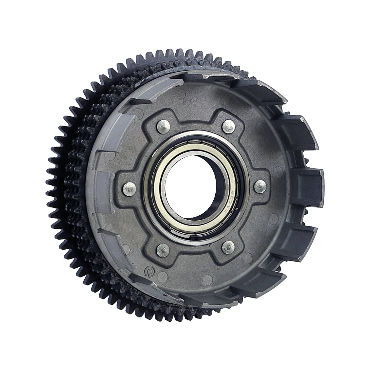 Alternator rotor / clutch shell & sprocket assembly