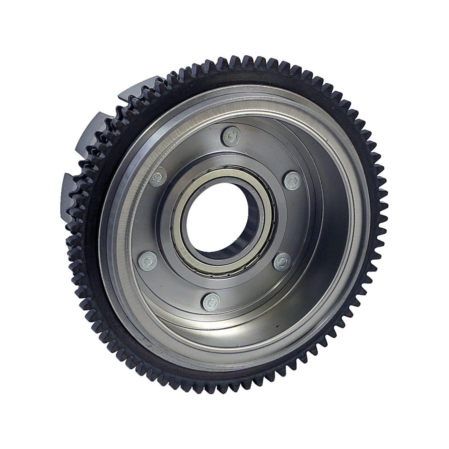 Alternator rotor / clutch shell & sprocket assembly