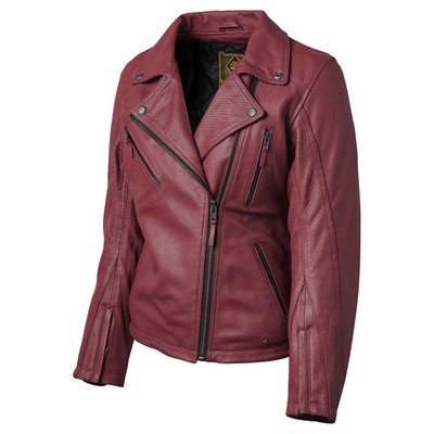 Timeless perfect biker vibes for the ladies; The Atherton jacket of Roland Sands is ready for any journey. Premium Buffalo leather construction, with a functional perfect style collar and tons of pockets. The Atherton features a removable quilted liner, internal device pocket and plenty of protection all wrapped up in classic 50’s vibes. The jacket is CE EN 17092:2020-AA Certified, equipped with CE level 1 armour and has a back protector pocket. Classic perfect biker jacket for ladies who like to ride. 