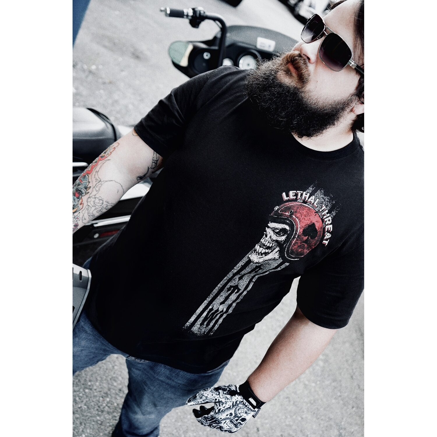 Lethal Threat Forever two Wheels T-shirt black, XL
