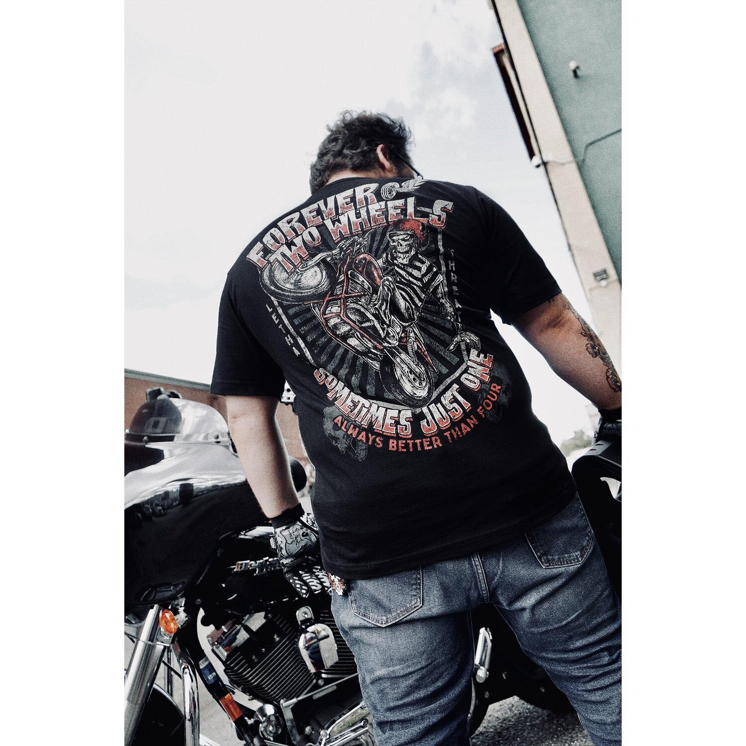 Lethal Threat Forever two Wheels T-shirt black, XL