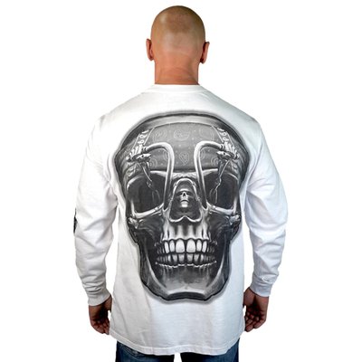 When it's too hot for a hoodie, too cold for a short sleeve, the Lethal Threat longsleeve is the perfect answer for a night ride. Don't feel like lobster arms with a day of riding under the hot sun, the pre-shrunk 100% cotton jersey knit longsleeves protect from sunburn. The perfect shirt has ribbed cuffs so your longsleeve won't blow up your sleeve while riding for day or night time riding.