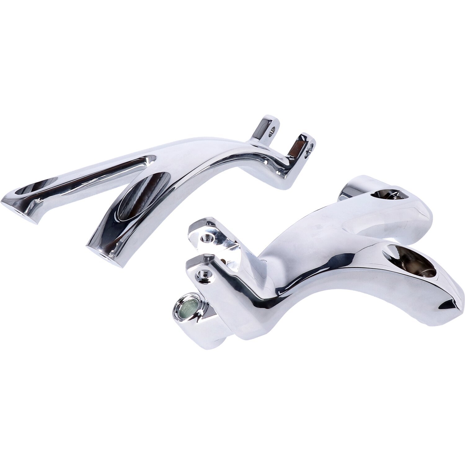 M8 Softail floorboard to foot peg conversion bracket set