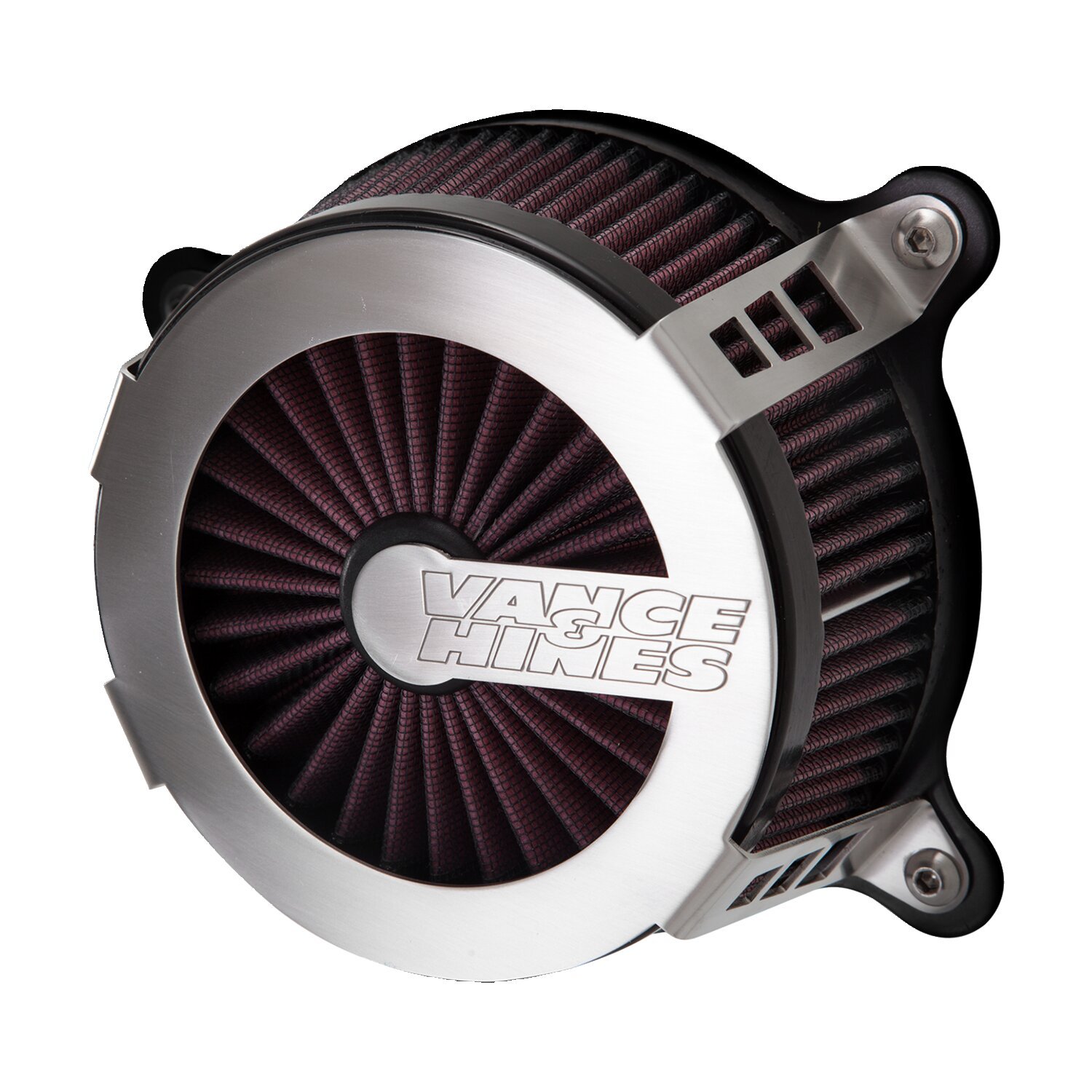 Vance & Hines, VO2 Cage fighter air cleaner kit. brushed sta